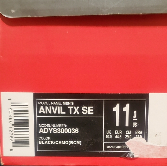 *SOLD on M!* DC Anvil TX SE, New In Original Box!  Mens 10.5 - Picture 10 of 10